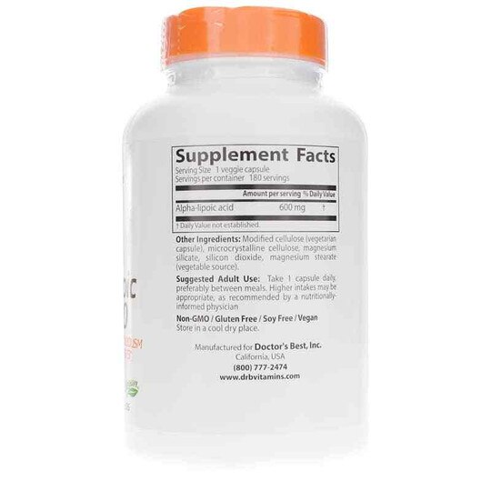 Alpha Lipoic Acid 600 Mg, DRB